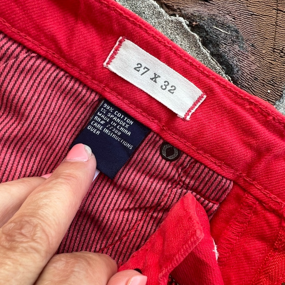 Madewell skinny skinny leg Red jeans Size 27 - Picture 2 of 6